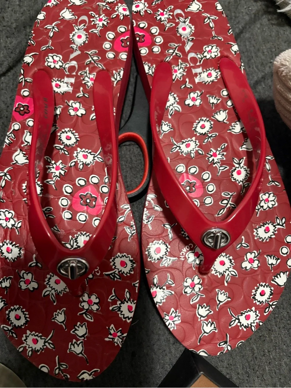 Red Women's Flip Flops